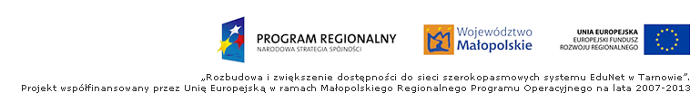 Stopka zawierająca logotypy projektu